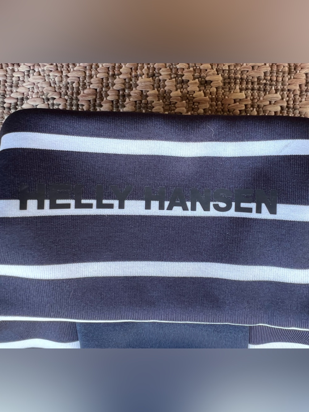 Helly Hansen Women's Crew Fleece Jacket Navy Stripe Size Small NWT $135 - Picture 8 of 9